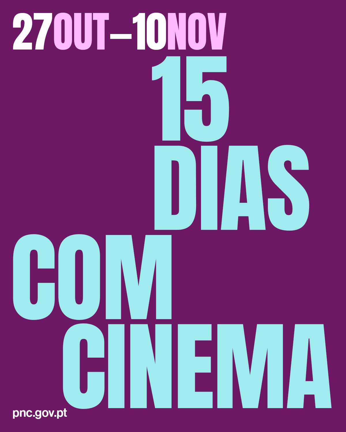 Cartaz do Ciclo 15 Dias Com Cinema 2025
